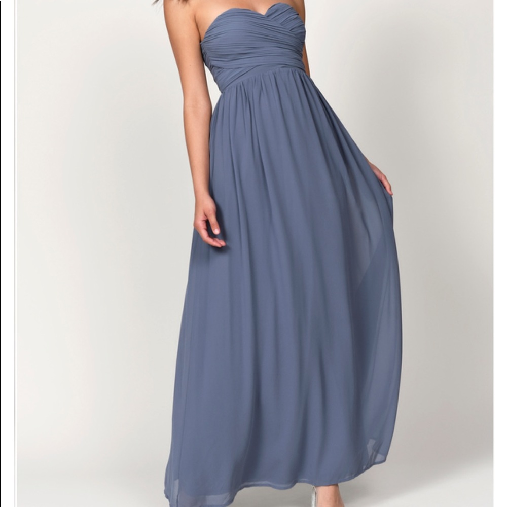 Strapless maxi dress
